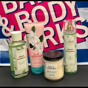Bath Body Works Fresh Gardenia Set of 4